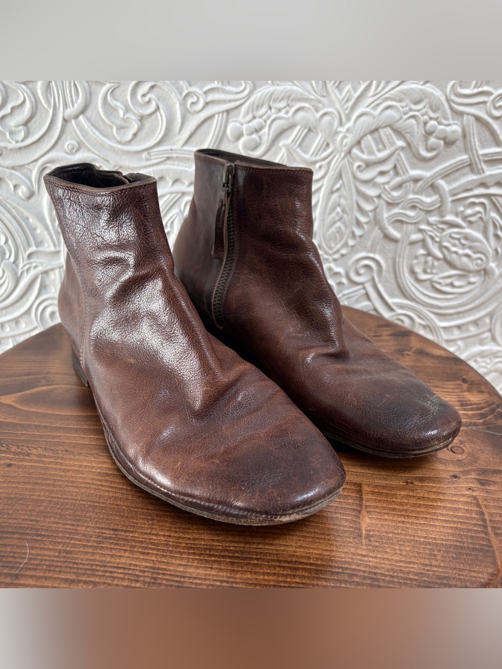 n.d.c. Nom de Code PURSETTO leather boots — size 38